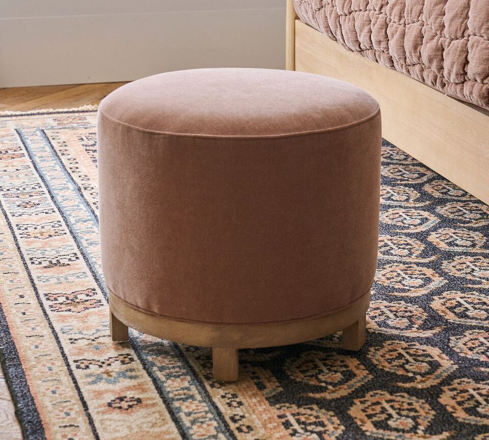 Jake Upholstered Swivel Stool | Pottery Barn Australia